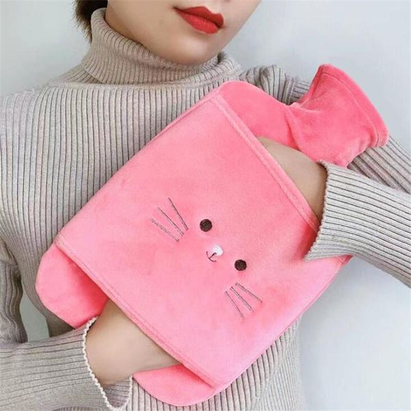 

1750ml моющегося теплолечения толстые soft pig плюш безопасного зима прочные бутылки горячей вода removeable герметичные крышки теплой порта