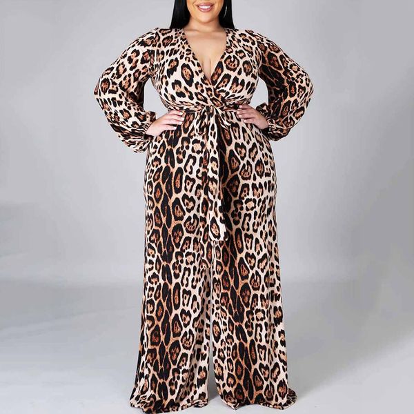 

2021 western style spring the new fashionable loose temperament draw back belt with cleavage v manga long overalls 8l2x, Black;white