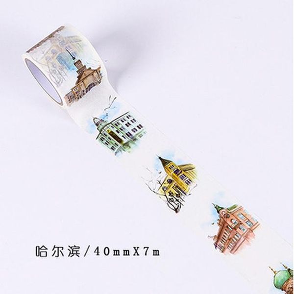 

2016 m china travel washi tape diy decorative scrapbooking sticker planner masking adhesive tape label sticker stationery h