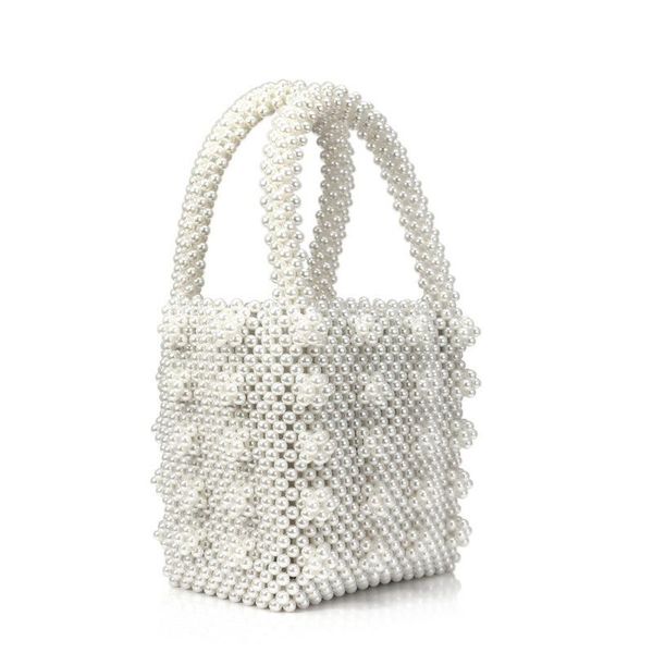

2020 new pearl bag female woven bag handbag handmade beaded dinner