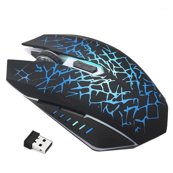 

mice 2.4ghz wireless mouse with adjustable dpi and breathing light rechargeable 6-key mute ergonomics mice1