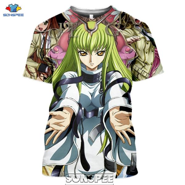 

japanese anime code geass mens 3d print shirts graphic humor comics men clothing