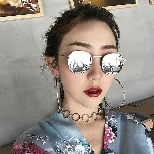 

small frame trendy korean new fashion net red harajuku retro round sunglasses