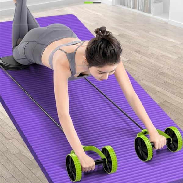 

ab колесо роликового двойного мышц тренер колесо stretch elastic брюшного сопротивление тросовых мышцы тренировка главной фитнес упражнение