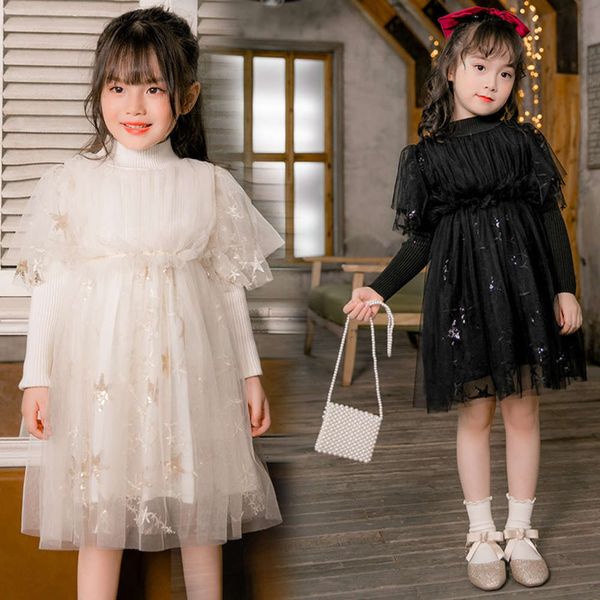 

september yise girl's drs autumn winter 2020 new fashion mh children's base princs skirt 8637, Red;yellow