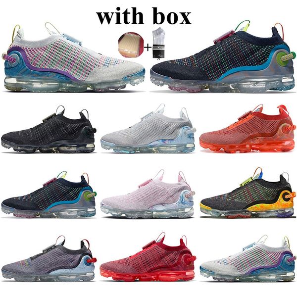 

with box fk sports sneakers men women fashion dark grey light arctic pink laser orange running shoes mens trainers 36-45