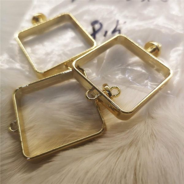 

квадратная открытая рамка bezel с толстой рамой геометрической рамки деко для ультрафиолетовой смолы, наполнение смолы ювелирных изделий для, Black