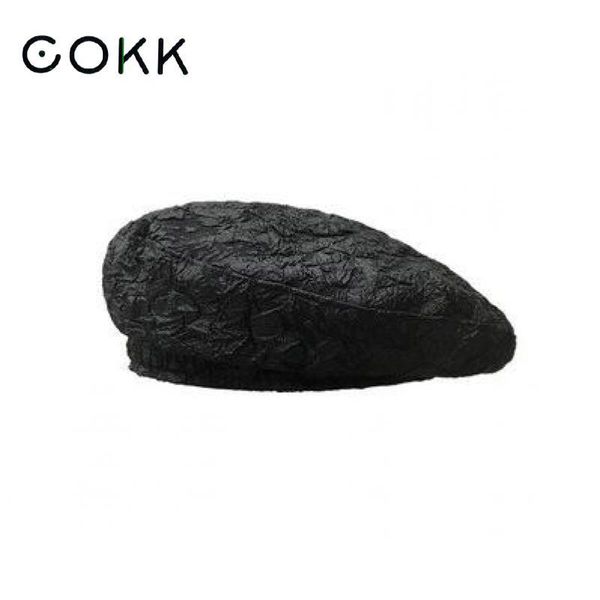 

cokk beret hat cap женщины весна осень корейский морщинительный художник крышка мода кружева женщины шляпы берет femme повседневная горро ви, Blue;gray
