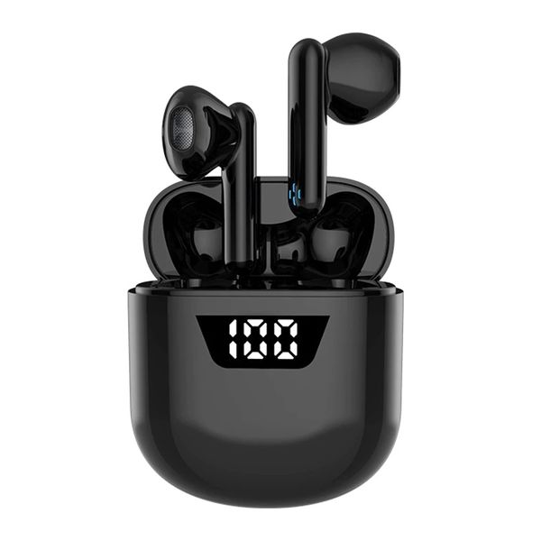 TWS Bluetooth fone de ouvido sem fio 5.0 fone de ouvido com microfones IPX5 Earbuds à prova d'água LED HD estéreo para Android Xiaomi iPhone