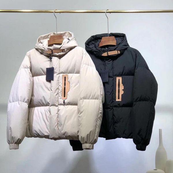 

winter men's jacket women's new winter coat thick warm women's down jacket hooded women's parka down jacket, Black