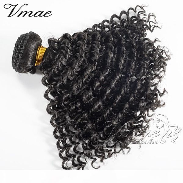 

vmae brazilian kinky curly hair unprocessed virgin human hair natural color kinky curly 3 bundles brazilian human hair extensions, Black