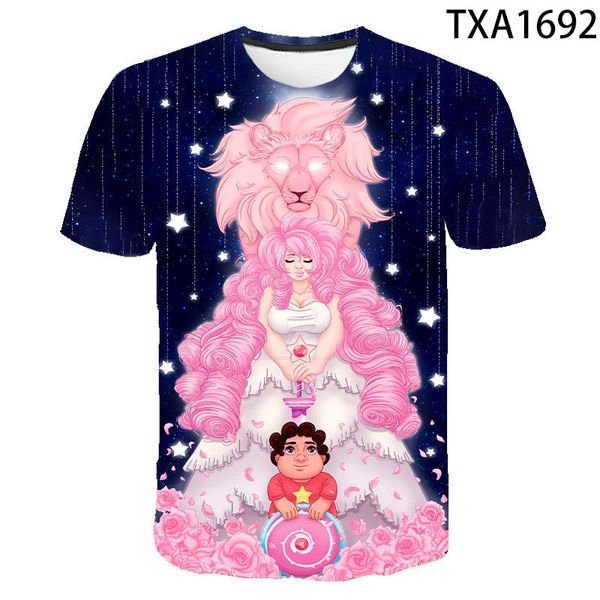 

cartoon animation steven universe 3d boy girl printed cool 3d print shirts funny kawaii comics men clothing
