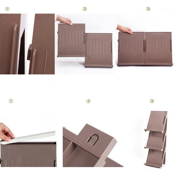 

storage boxes & bins 1 pcs shoes slotz organizer plastic space-saving display rack1