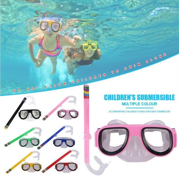 

diving masks boy girl swimming goggles snorkeling and breathing tube 5 colors water sports glasses eyewear june 10th1