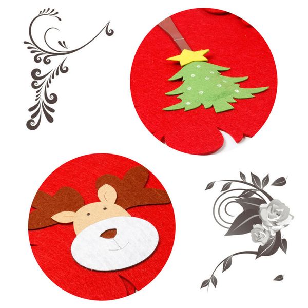 

newxmas new year santa claus silverware holders fork knife table mats cover dinner decor christmas decorations for home