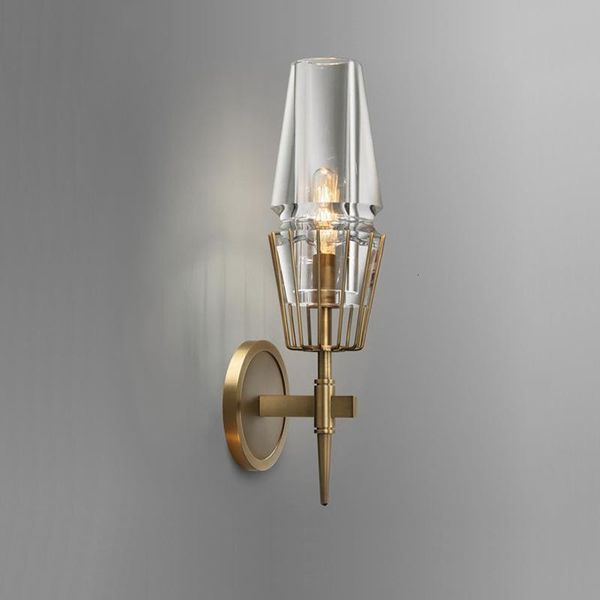 

modern crystal wall lamp gold sconce lights ac110v 220v fashion luxury lustre living room bedroom light fixtures