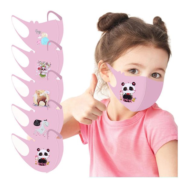 

5/1pcs children washable kids boys breathable girls reusable face mask protective mouth caps cloth masques#y5