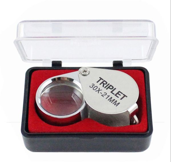 

30x 21mm jewelers eye loupe microscope and accessories magnifier magnifying glass