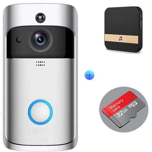 

doorbells hontusec smart ip 1080p door bell cloud storage camera for apartments ir alarm wireless security intercom video phone
