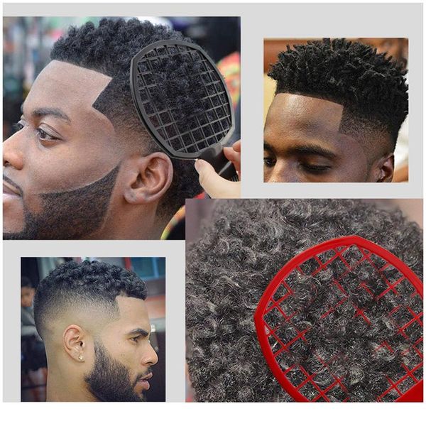 

african hairdressing twist wave curly hair comb professional salon barber mesh sponge tin foil brush hairdressing t wmtrgm, Silver