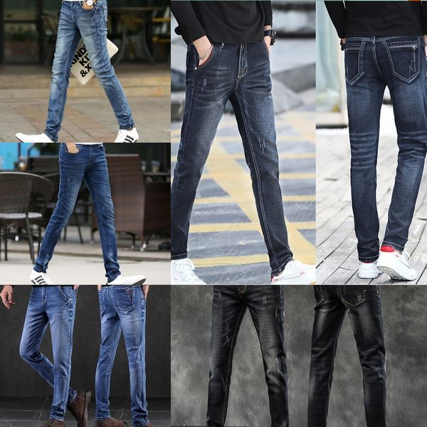 

vwrk mens zipper holes slim fit designer ripped black jeans represen pencil pants multi style, Blue