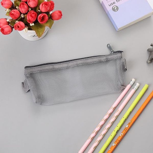

net yarn pencil case high capacity pencil bag novelty student pen case simple stationery kawaii bag kawaii school supplies q qylybv