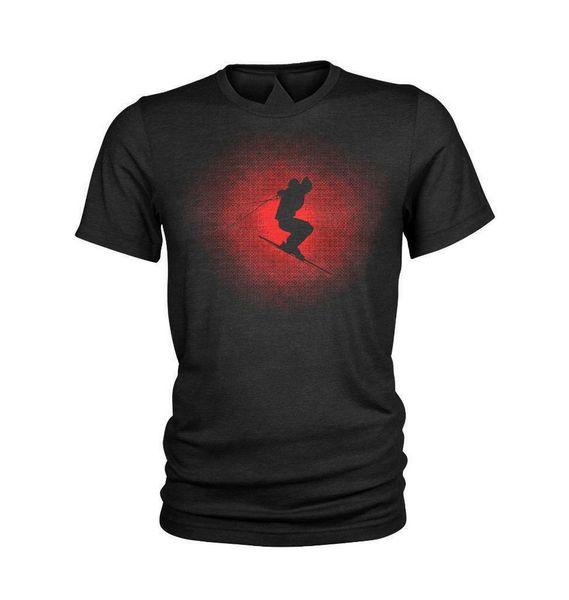 

skiing sunset winter sports ski 100% cotton mens cool casual hoodie designers t shirts sweatshirt