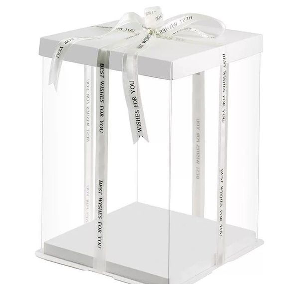 

6inch 8inch 10inch transparent cake box plastic cake packaging box organizer boxes and packaging sqctyw dh_seller2010