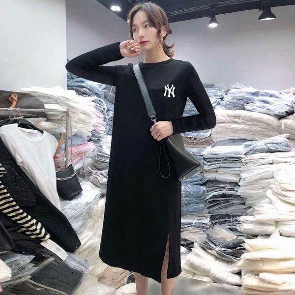 

5qbwh high casual urban casual fashion round waist short sleeve creative neck aline women's dress dressovbez, Black;gray
