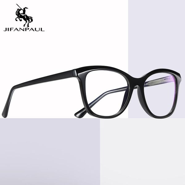 

jifanpaul blue light blocking reader fashion computer gaming glasses anti eye strain uv400 cat eye glasses frame women, White;black