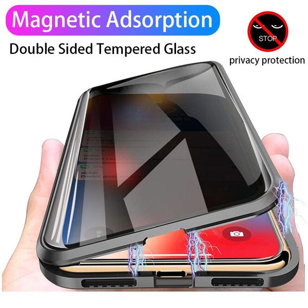 

360 anti peeping privacy magnetic case for samsung galaxy s20 s10 s9 s8 plus s20 fe ultra note 2 jlleqd