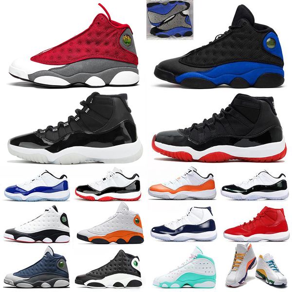 

ship flint 13 jumpman 11 men women basketball shoes bred 11s hyper royal lucky green playground 13s concord blue mens sports sne