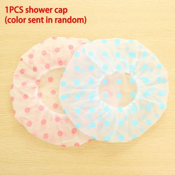 

random color home reusable multifunction pvc kitchen spa bath accessories universal thicken shower cap1