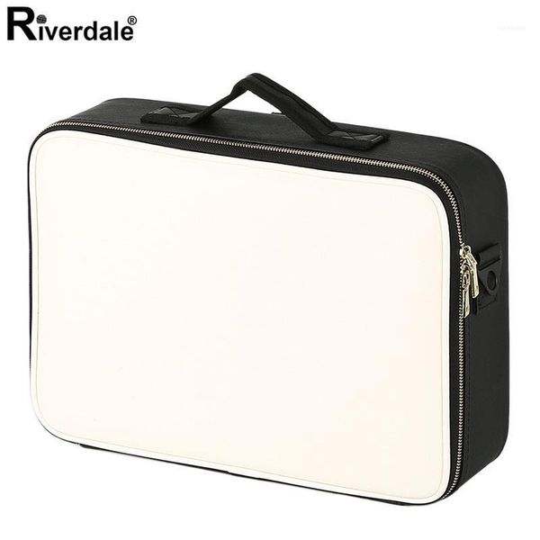 

cosmetic bags & cases 2021 professional makeup case organizer pu leather suitcase female multilayer bag bolso mujer storage case11