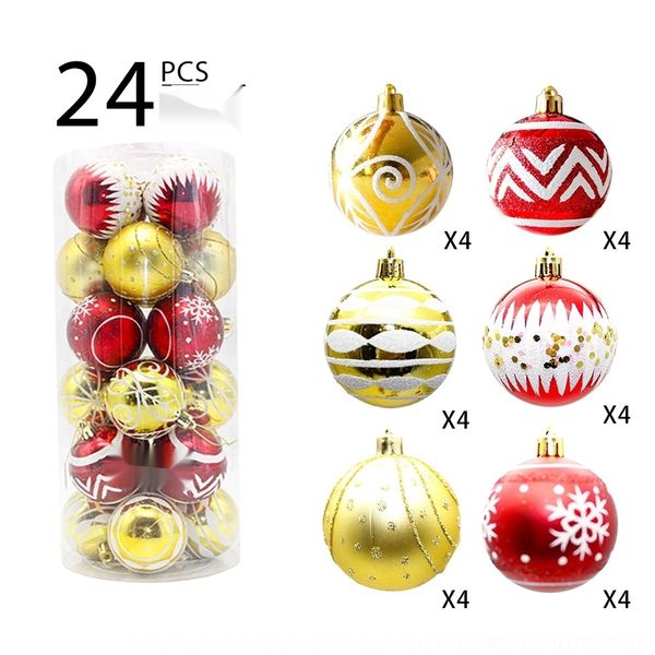 

xnacp decoration painted colorful christmas 6cm christmas ball set new bucket ball 3auy5