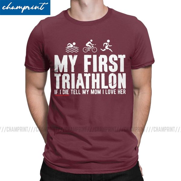 

my first triathlon for awesome triathlete funny race run bike sport gift printed clothing sport hooded sweatshirt hoodie men t shirt