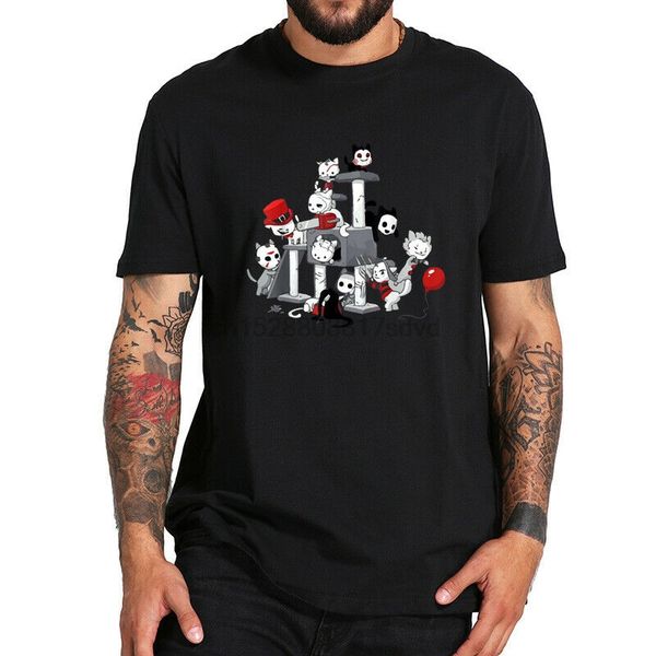 

i love cats t shirt - horror kitties mask funny halloween tshirt - us size sport hooded sweatshirt hoodie
