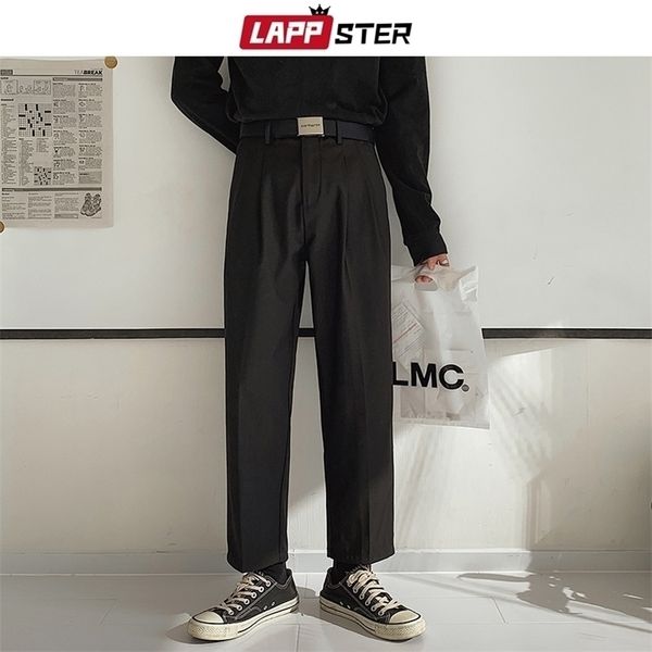 

lappster mens korean joggers pants man kpop japanese streetwear fashions vintage sweatpants casual spring black trousers 201109