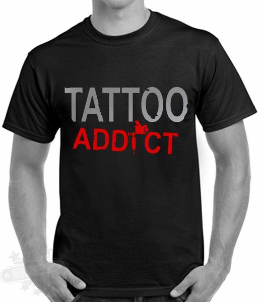 

men tees summer fashion new slogan tatouage addict rockabilly t shirt armes taille`s jusque 5xl t shirt sport hooded sweatshirt hoodie