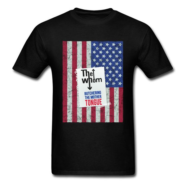 

black faddish men's usa flag butchering the mother tongue print image s slim fit casual custom hoodie designers t shirts sweatshirt