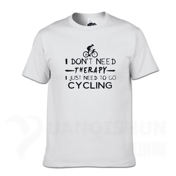 

funny summer biker cycle printed fashion design i don't need therapy go cycling tshirt 16 colors sport hooded sweatshirt hoodie men t s