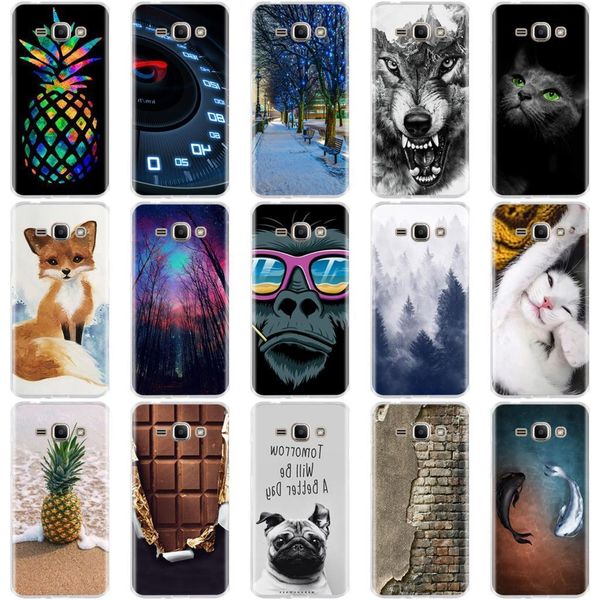 

case silicone cover 3d bags cat capa for samsung galaxy j1 j3 j7 j5 2015 phone cases shell