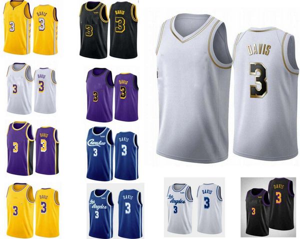 

men los angeles lakers anthony davis basketball jerseys;the swing man sewed and embroidered basketball jerseys, Black