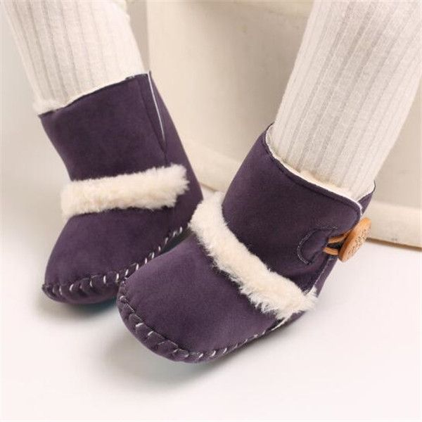 Yeni Kar Botları Kış Bebek Ayakkabıları Yenidoğan Erkek Kız Sıcak Çizmeler Bebek Yürüyor Prewalker Ayakkabı Boyutu 11 cm-12 cm-13 cm