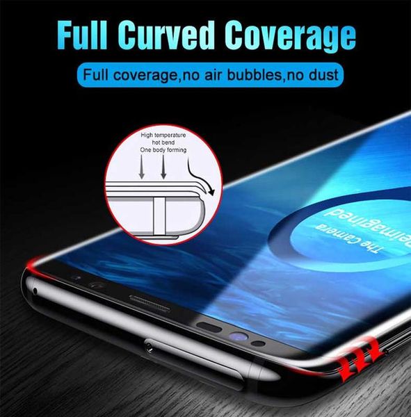 

500d full curved protective glass on for samsung galaxy note 8 9 10 pro s10e s10 s9 s8 plus screen protector tempered bbyula bwkf