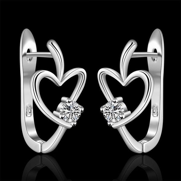 

fashion cute nice silver color earrings noble luxury elegant women shiny crystal zircon selling earring e603 h sqcbra, Golden
