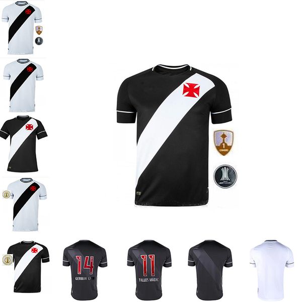 

2021 club vasco da gama home football shirt maxi rios paulinho fabiano muriq custom men's black and white football shirt s-2xl, Black;yellow