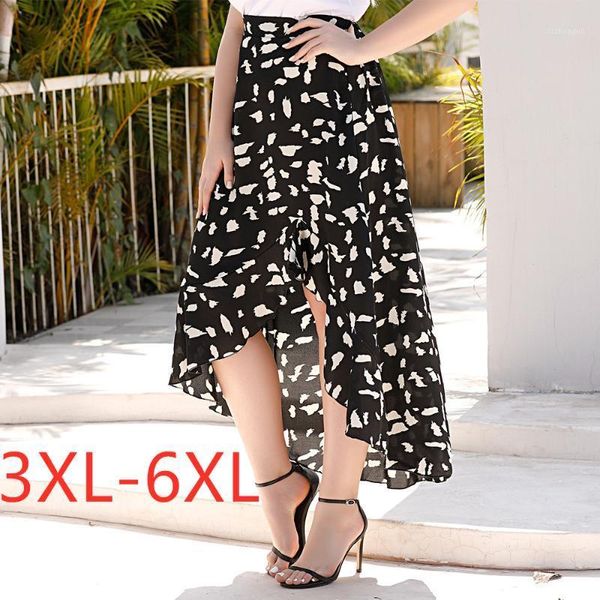 black ruffle skirt 5xl
