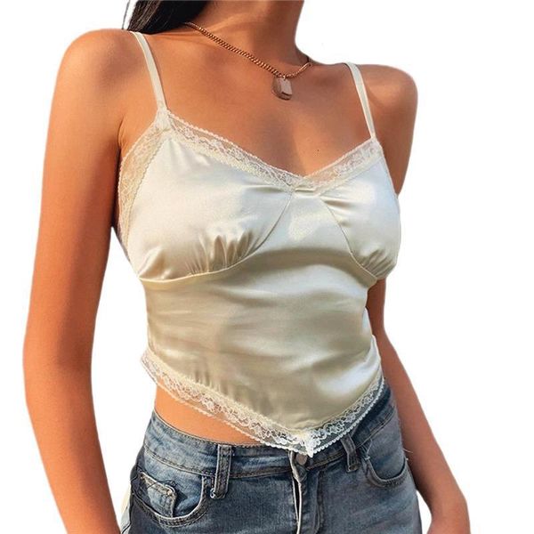 

women lace up backless ladies fashion sleeveless crop for party daily wear drop shipping, White