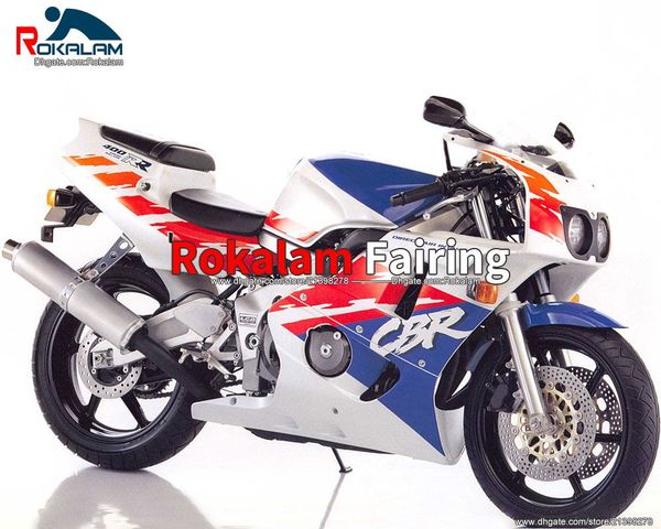 Karosserie-Verkleidungsset für Honda 1995 1994 196 1998 CBR400RR NC29 90–98 CBR 400 RR 1990–1998 Rot-weiße Aftermarket-Verkleidung